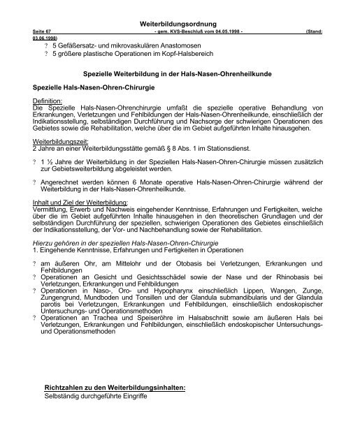 Abschnitt II Spezielle Regelungen für Gebiete ... - Smixx.de