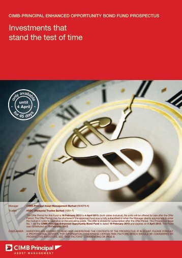 Investments that stand the test of time - CIMB-Principal Asset ...