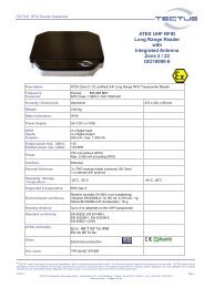 ATEX UHF RFID Long Range Reader with Integrated ... - Tectus