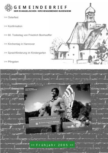 GEMEINDEBRIEF - Evangelische Kirchengemeinde Budenheim