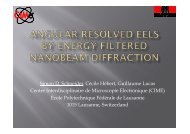 Angular momentum resolved EELS by energy filtered nanobeam ...