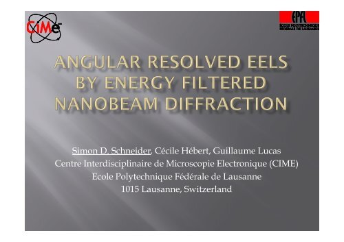 Angular momentum resolved EELS by energy filtered nanobeam ...