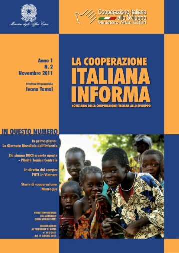 30/11/2011 - Cooperazione Italiana allo Sviluppo - Ministero degli ...