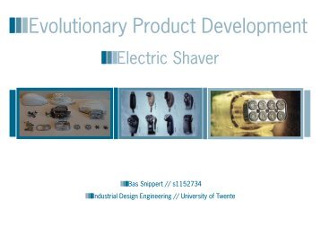 PRICE DEVELOPMENT OF ELECTRIC SHAVERS - Bas Snippert ...