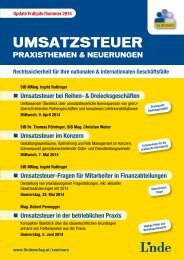 Umsatzsteuer bei Reihen - Linde Verlag
