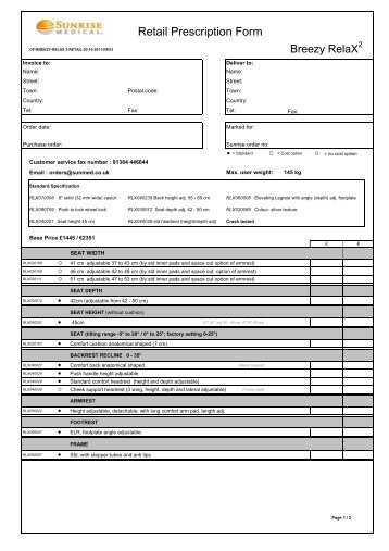 Retail Prescription Form - Better Mobility