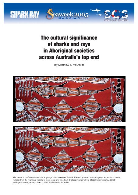 The cultural significance of sharks and rays in Aboriginal societies ...