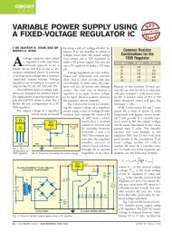 variable power supply using a fixed-voltage regulator ic