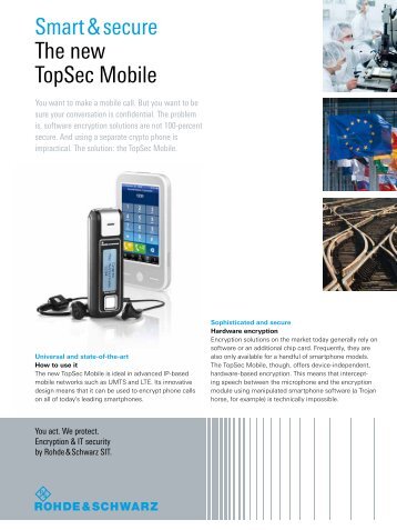 Smart & secure The new TopSec Mobile - Rohde & Schwarz ...