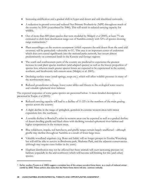 usaid/nambia environmental threats and opportunities assessment