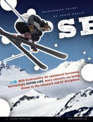 With backcountry ski equipment becoming  increasingly ... - Snews