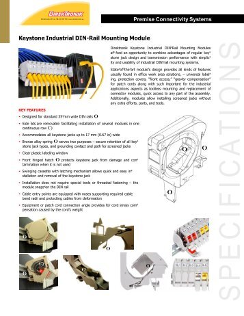 Keystone Industrial DIN-Rail Mounting Module