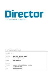 Classified media pack - Director Magazine