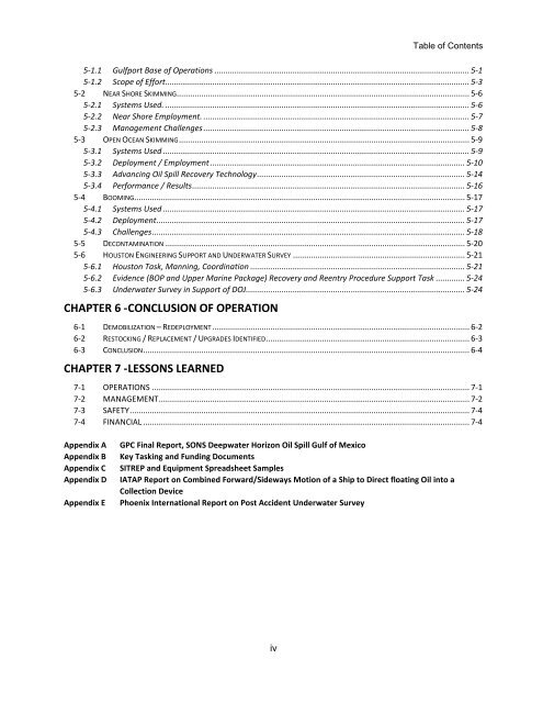 U.S. NAVY SALVAGE REPORT DEEPWATER HORIZON ... - ESSM