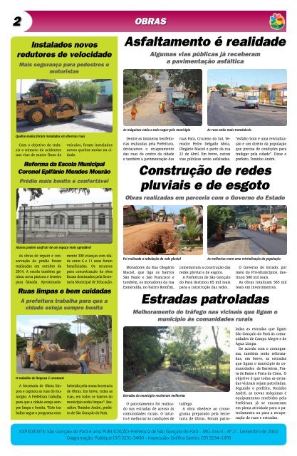 INFORMATIVO DA PREFEITURA DE SÃO GONÇALO DO PARÁ