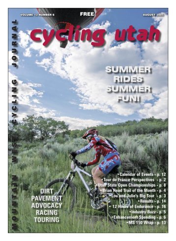 August 2005 Issue - Cycling Utah