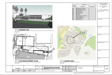 site vicinity map site development plan perspective - UP Baguio