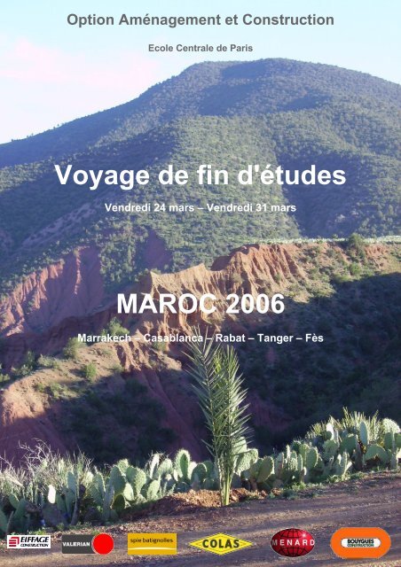 Voyage de fin d'Ã©tudes MAROC 2006 - Site de l'Option et du ...