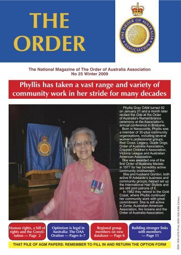 Phyllis has taken a vast range and variety of community work in her ...
