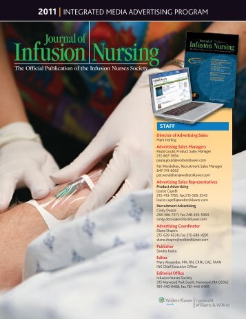 Infusion Nursing Infusion Nursing - Lippincott Williams & Wilkins