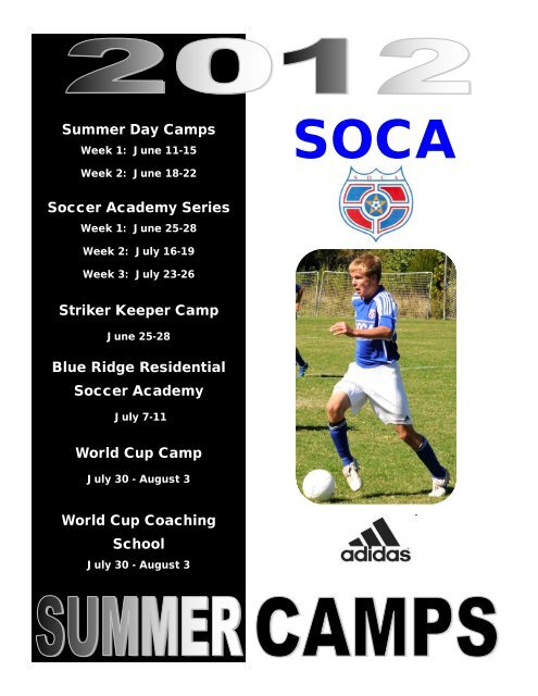 SOCA Summer Camp Brochure