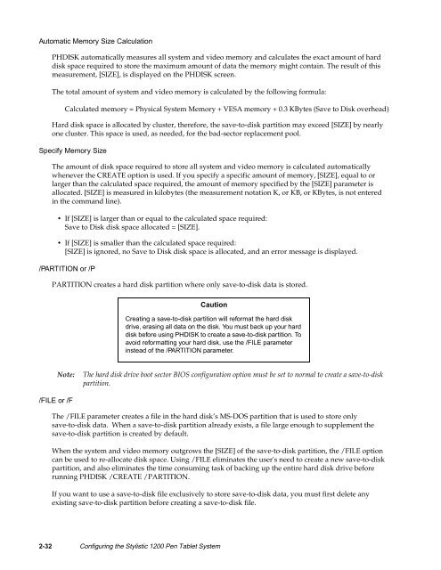 Stylistic 1200 Tech Reference Manual (PDF) - The Labs