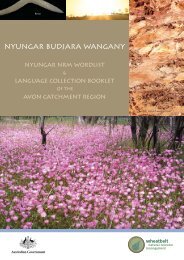 nyungar dictionary.indd - Wheatbelt NRM
