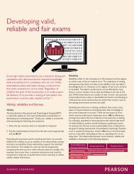 Developing valid, reliable and fair exams.pdf - Pearson VUE