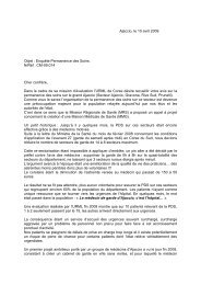 Une lettre du Dr Dahan, le 11 avril 2009 - URPS-ML Corse