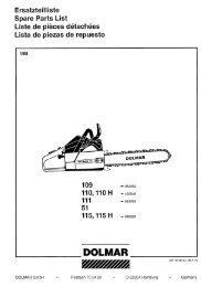 Spare Parts List - Motoculture Jean