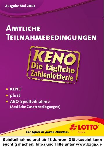 Lotto Bayern Keno Lotto Bayern Keno