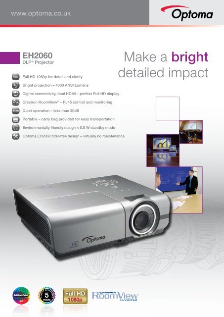Projector Brochure.pdf EH2060 Brochure - Projectors from ProjectorPoint