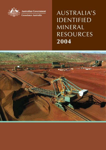 australia's identified mineral resources 2004 - Geoscience Australia