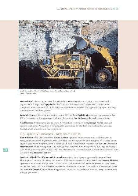australia's identified mineral resources 2004 - Geoscience Australia