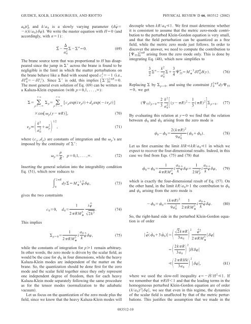 Transdimensional physics and inflation - American Physical Society