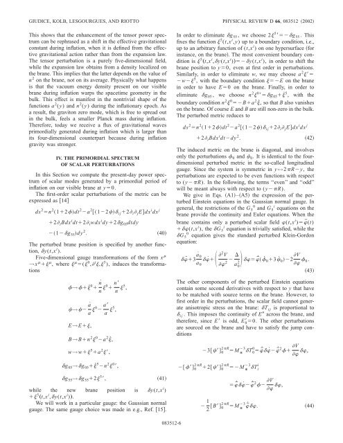 Transdimensional physics and inflation - American Physical Society