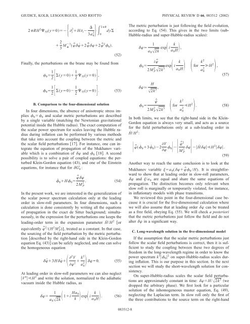 Transdimensional physics and inflation - American Physical Society