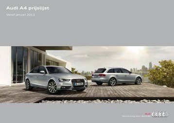 Audi A4 prijslijst - Fleetwise