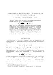 Coefficient characterizations and sections for some univalent functions