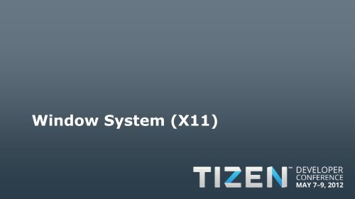 Overview of Graphics and Input in Tizen