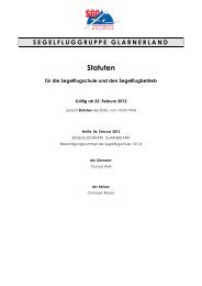 SGGL Statuten 2012 - Segelfluggruppe Glarnerland