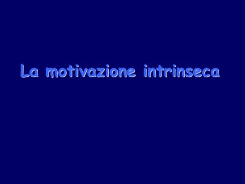 LA MOTIVAZIONE