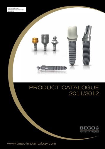 PRODUCT CATALOGUE 2011/2012