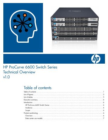HP ProCurve 6600 Switch Series Technical Overview ... - Moonblink