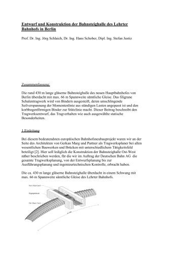 Entwurf und Konstruktion der Bahnsteighalle des ... - SOFiSTiK AG