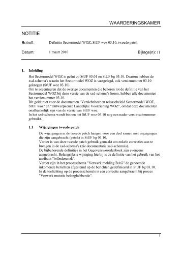 Sectormodel WOZ StUF woz 03.10.02 (pdf) - Waarderingskamer