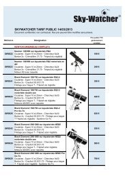 SKYWATCHER TARIF PUBLIC 14/03/2013 - Optique et Vision