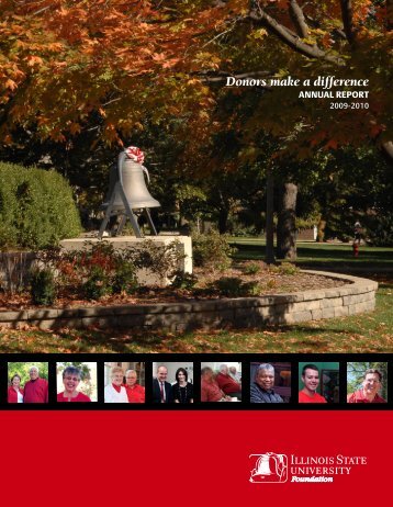 Donors make a difference - University Advancement - Illinois State ...