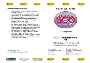 SCO – Meisterschaft - Schiclub Oberland