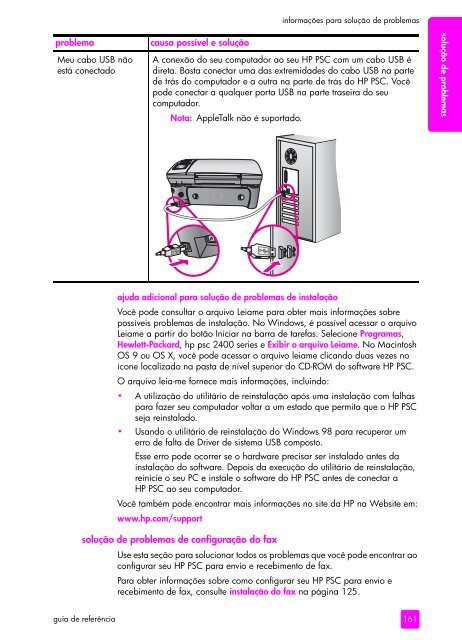 hp psc 2400 photosmart series all-in-one guia de ... - Hewlett-Packard